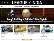 Tablet Screenshot of leagueofindia.com